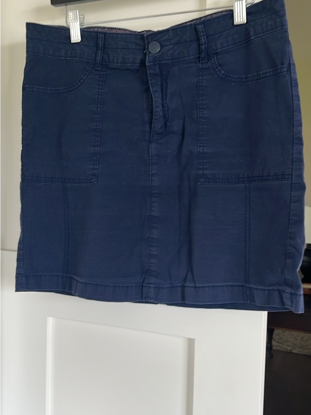 Navy Front-Pocket Mini Skort